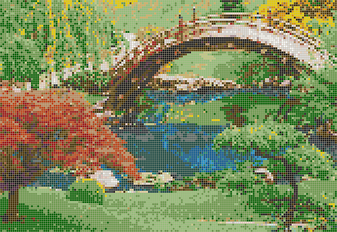 Japanese Garden Framed Mosaic Wall Art